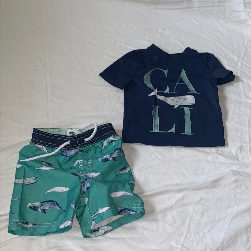 12-18 Boys matching swim suit